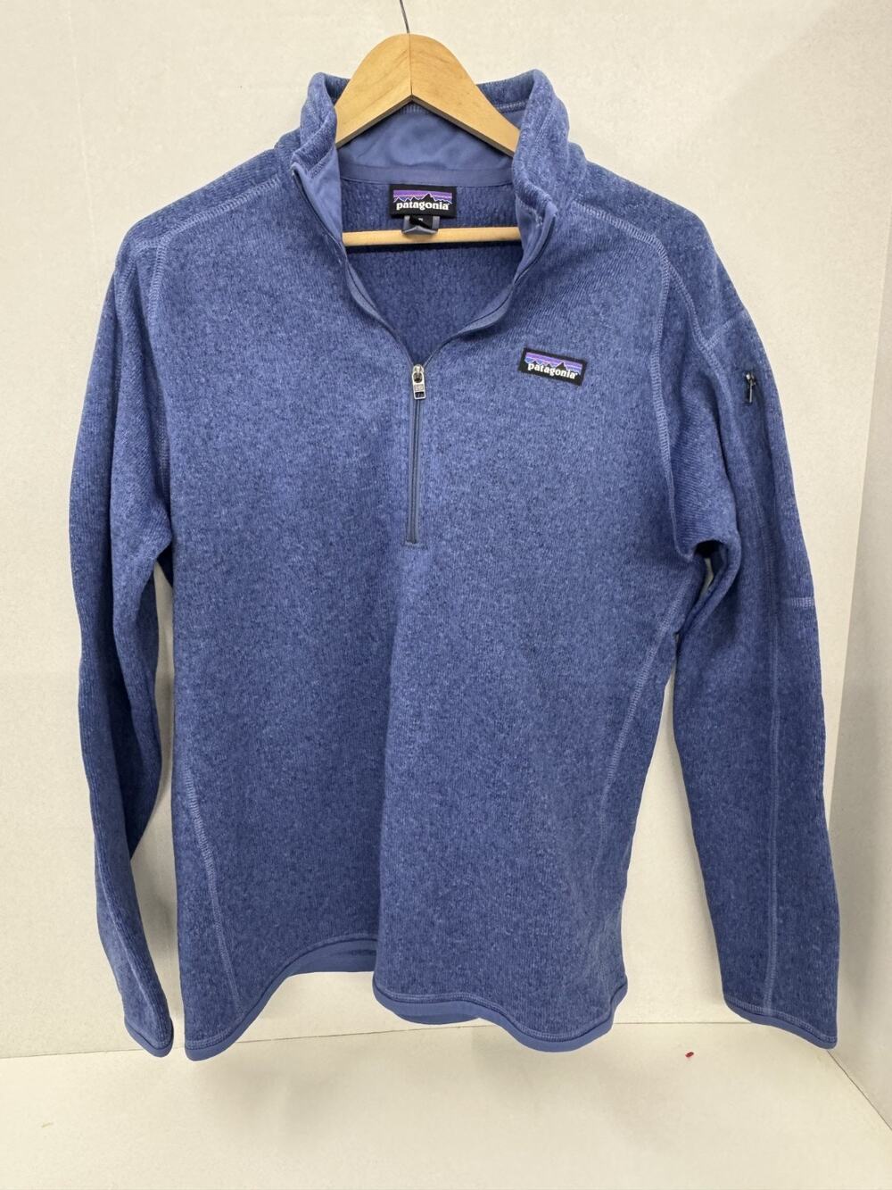 Patagonia Youth Blue Better Sweater Quarter Zip Fleece Size XL (14)
